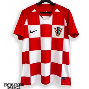Chorvatsko 2018 Retro Domácí Dres Krátký Rukáv